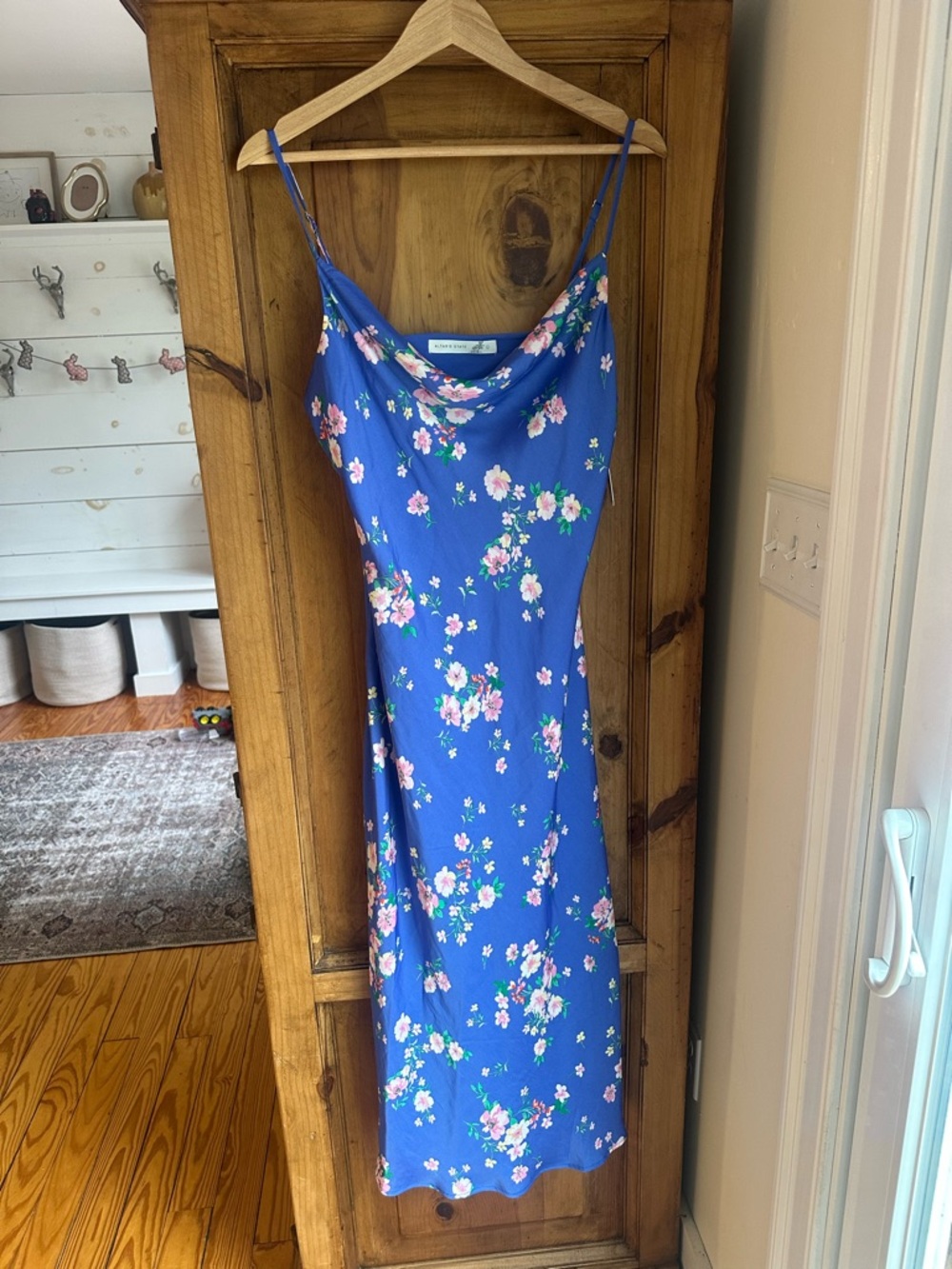 Altar'd State Mayra Floral Midi Dress Large